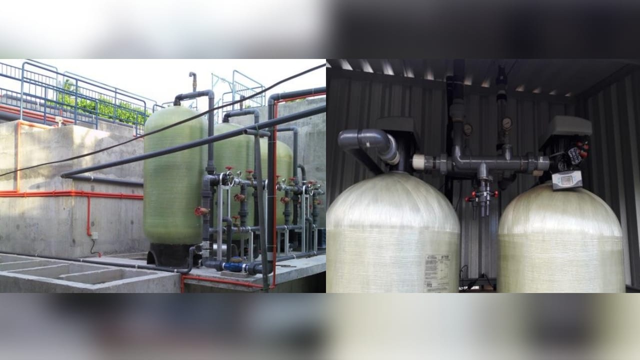 Estações de Tratamento de Efluentes (ETEs) - Hidro T Conjunto Filtrantes em PRFV Manual e Automático - Hidro T